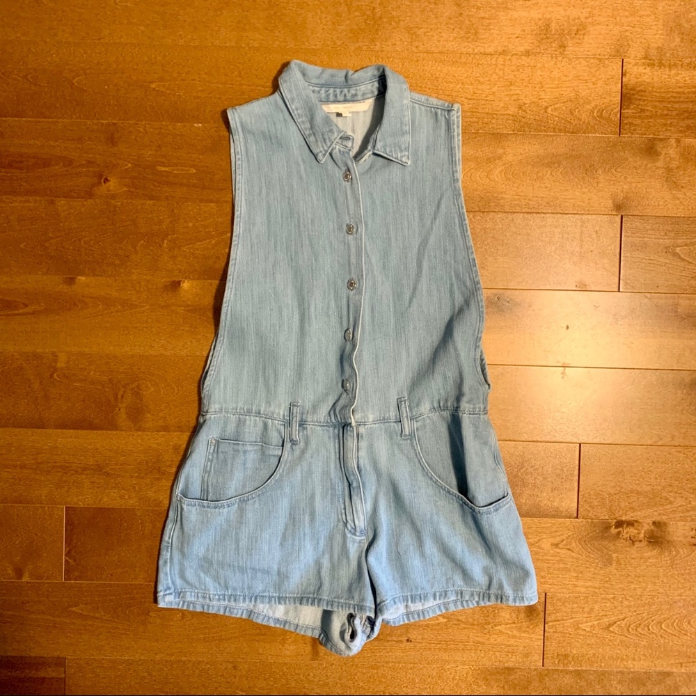 Zara “don’t look back” denim one-piece